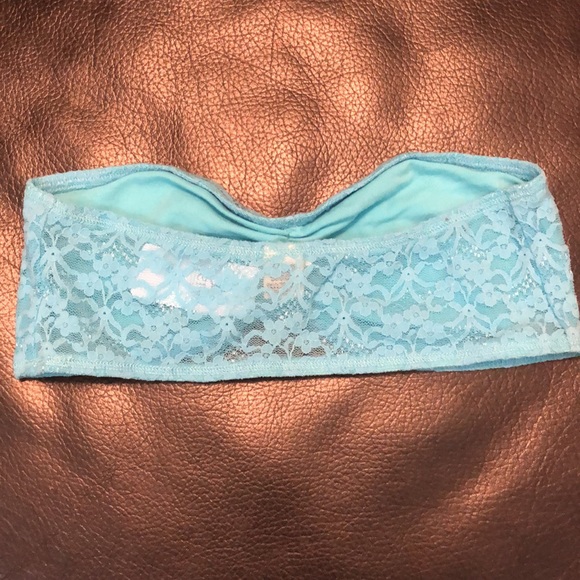 Aerie Lace Bandeau, Blue NWT - Picture 4 of 7
